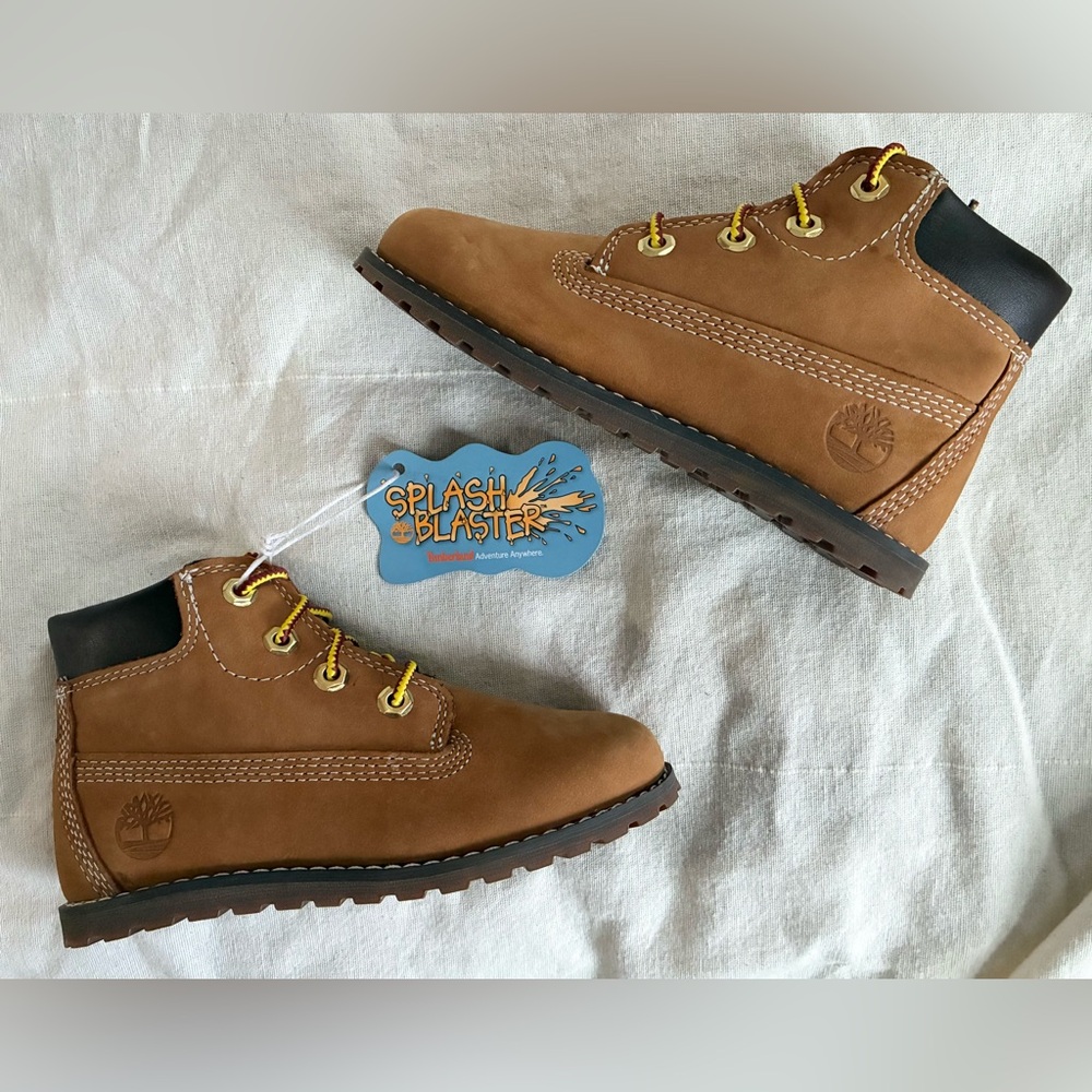 NEW Timberland Timbs Lightweight Wheat Boots Little Kid Child Size 10 Boy Girl